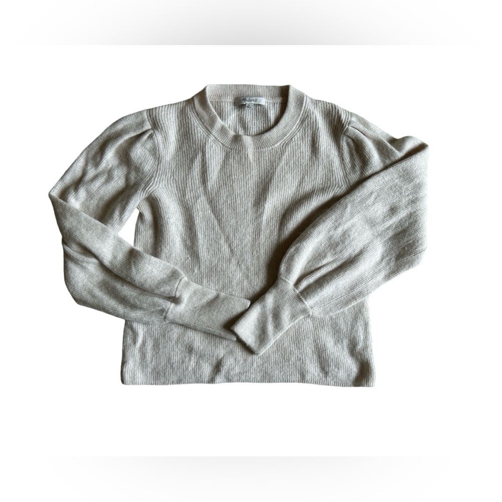 Women’s Madewell Medium Ribbed Cream Ivory Sweater